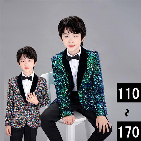 送料無料 男の子 ステージ キッズ 舞台 子供 スーツ 演劇 舞台 男の子 スパンコール ジャケットステージ衣装 キッズ スパンコール 子供 スーツ 演劇 フォーマル ドレス スーツ Www Wineandsenses Com