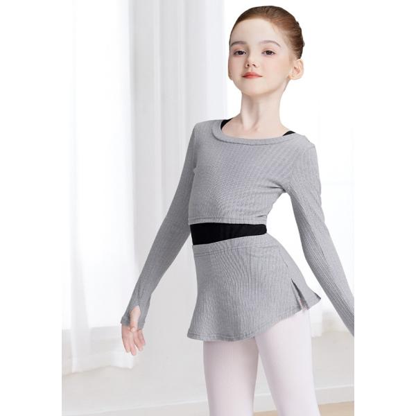 【Aランク】子供 バレエ用 トップス パンツ 長袖  上下セット キッズ  レッグウォーマー バレエ用品 セットアップ トップス パンツ 女の子