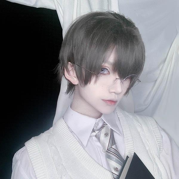 ウィッグ 短髪 かつら フルウィッグ コスプレ 男装 コスチューム 文化