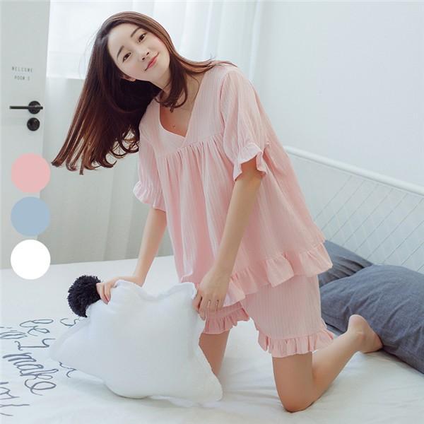 パジャマ レディース 夏 半袖 かわいい ルームウェア 寝巻き パジャマ 上下セット部屋着 Ec367d3 ポルテショップ 通販 Yahoo ショッピング