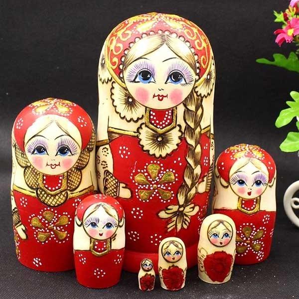マトリョーシカ ロシア 人形 民芸品 土産物 手作り人形 手描き