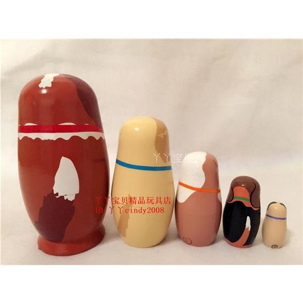 マトリョーシカ アニマル 5個組 工芸品 動物 プレゼント かわいい 雑貨