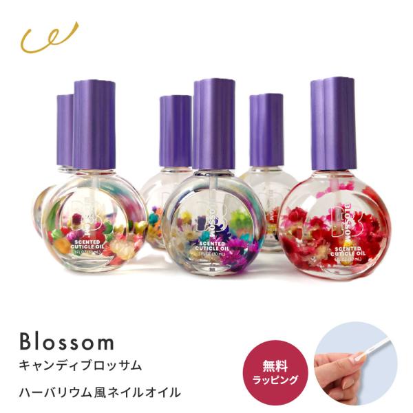 ブロッサム Blossom ネイルオイル flower ネイルケア フラワー ギフト ラッピング プレゼント キューティクルオイル・原産国ハワイ・サイズ27.3mlH7.5×W5.0cm・カラーローズジャスミンハイビスカススプリングブーケラ...