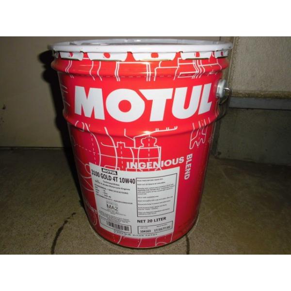 MOTUL（モチュール） 3100 GOLD 4T 10W40 20Lペール缶 バイク用化学合成オイル (正規品) ※送料が発生します
