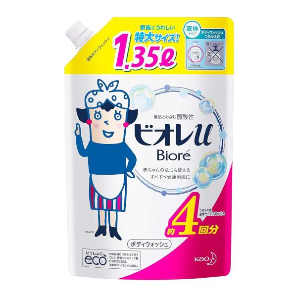 ビオレu つめかえ用4回分 1.35リットル (x 1)
