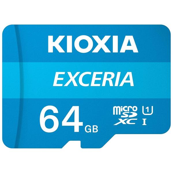 KIOXIA(キオクシア) 旧東芝メモリ microSD 64GB UHS-I Class10 (最大読出速度100MB/s) KLMEA064G