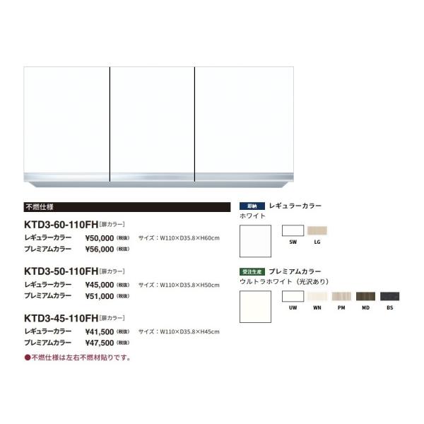 ワンド(onedo) 旧マイセット 吊り戸棚 不燃仕様(プレミアムカラー