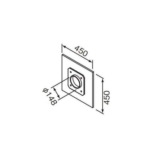 クリナップ　レンジフード対応部品　換気扇ふさぎ板　【RH-ML2】