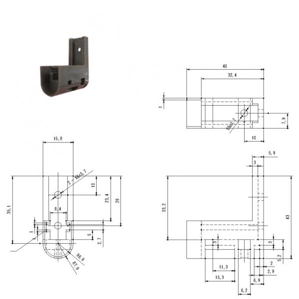 WOODONE�@�E�b�h�����@�h�A���ށ@���׏d�p�@�Œ�J�b�v(2����)�@ZY1652