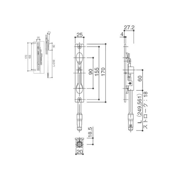 YKK-AP@փhAށ@tXE󂯁@tX@yHH-2K-30281-249z