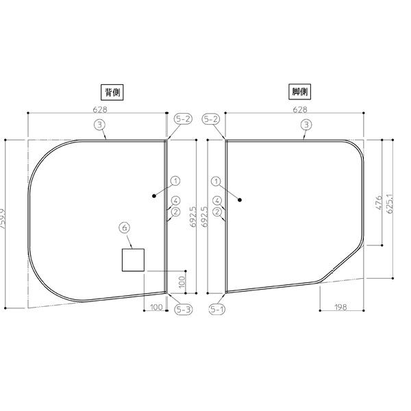 TOTO 風呂ふた 1300ラウンド断熱風呂蓋R 【AFKKS80043RSAA21W】 : 建材