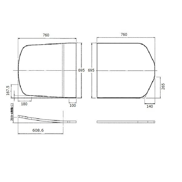 未使用品　TOTO 風呂フタ　EKKS6JKAA22W TOTO 風呂ふた 1600FC用2枚蓋セット 【EKKS6JKAA22W】 : 建材と住設の