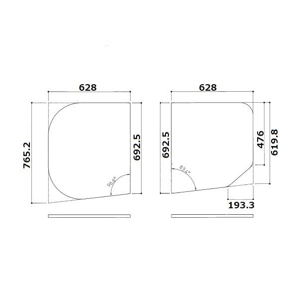 TOTO 753×1360 1400ラウンド軽量蓋2枚セット TOTO 753×1360 1400ラウンド軽量蓋2枚セット TOTO 753×1360 1400