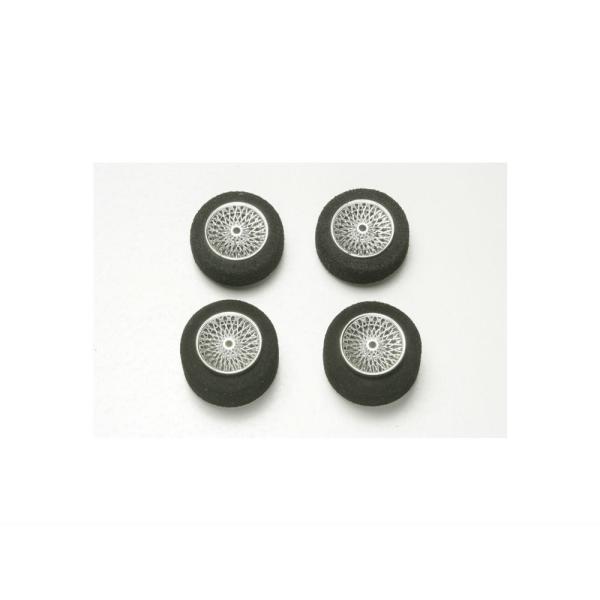 タミヤ ミニ四駆グレードアップパーツ GP.219 小径メッキスポークホイールセット（レストンスポンジタイヤ付）  ITEM15219