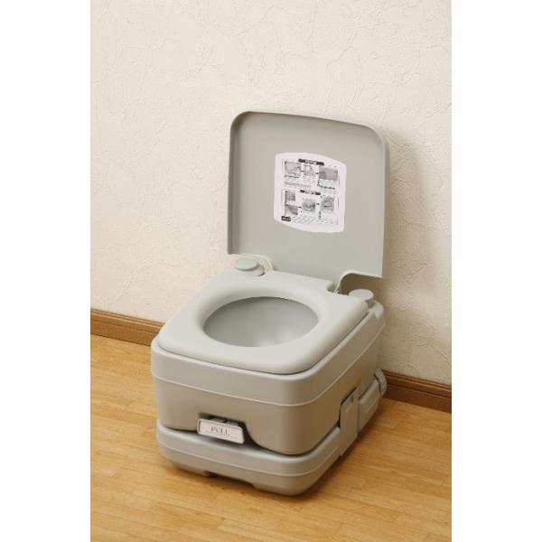 本格派ポータブル水洗トイレ 10L　P12063