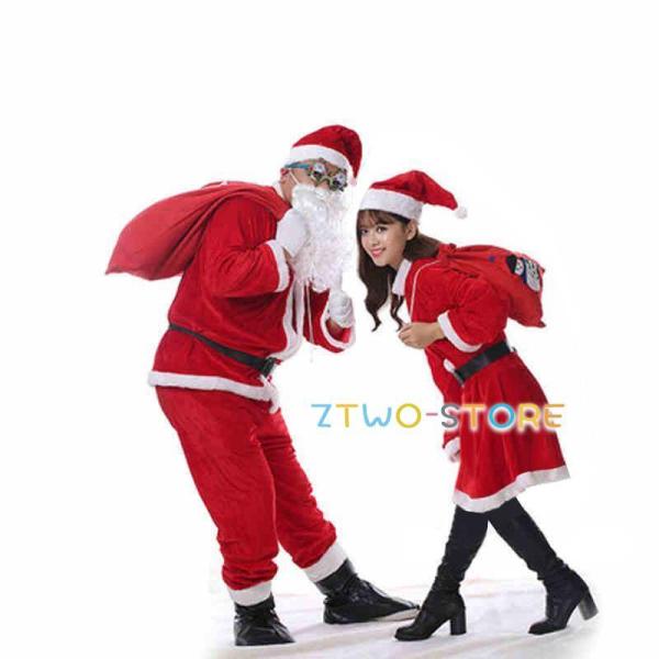 サンタクロース 衣装 コスチューム 大人用 メンズ コスプレ 衣装 セット もこもこサンタ衣装 クリスマス 帽子 パーティー衣装 イベント プレゼント