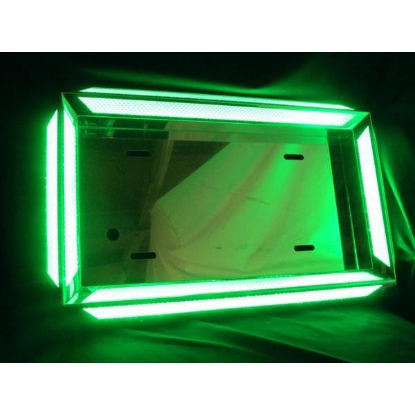LEDツインDX中型ナンバー枠 24V グリーン 緑 中型用 2トン〜4 