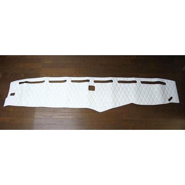 キルトダッシュマット　ホワイト（白）　三菱ふそう　大型　トラック　07スーパーグレート用（H19.6〜H29.4/ＭＤＡＳ-III付車専用）