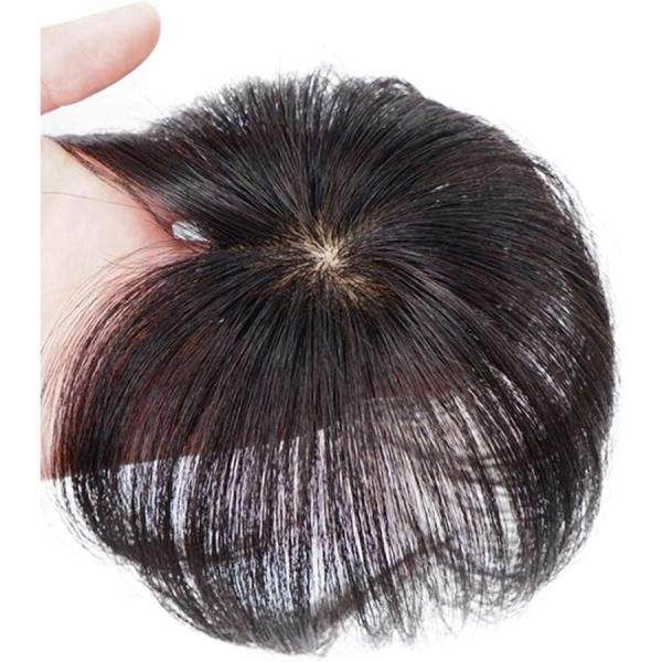 高品質を極めた人毛100%：高級人毛を使用することにより、ナチュラルな毛質と柔らかさを持つ色合いがあります。自毛との相性抜群、違和感まったくありません、見た目も風合いも超リアルに仕上げます超真実！このつむじ：超自然頭皮あり（約横6cm縦6c...