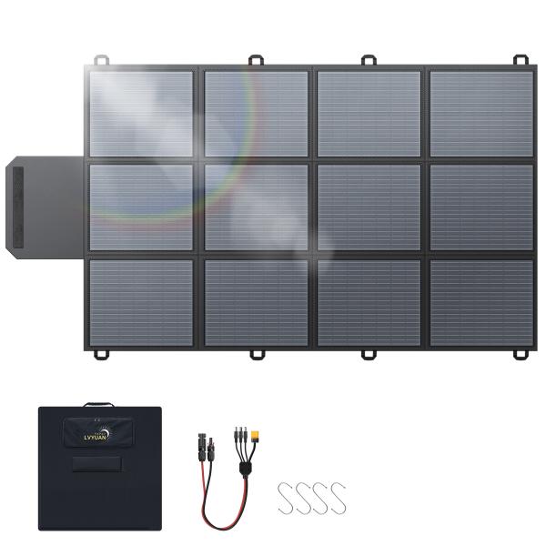 LVYUAN 折りたたみ式ソーラーパネル 300W IP67防水 LVYUAN(リョクエン) 300W折りたたみ式ソーラー発電キット ソーラー