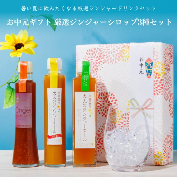 お中元ギフト厳選ジンジャーシロップ3種セット 送料無料(沖縄除く)[夏ギフト 御中元ギフト]