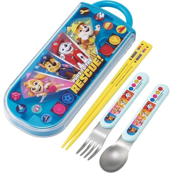 パウパトロール カトラリートリオセット パウパト お箸 はし スプーン フォーク 抗菌 キャラクター 給食 お弁当 入園 入学 新学期 準備 お花見 新生活