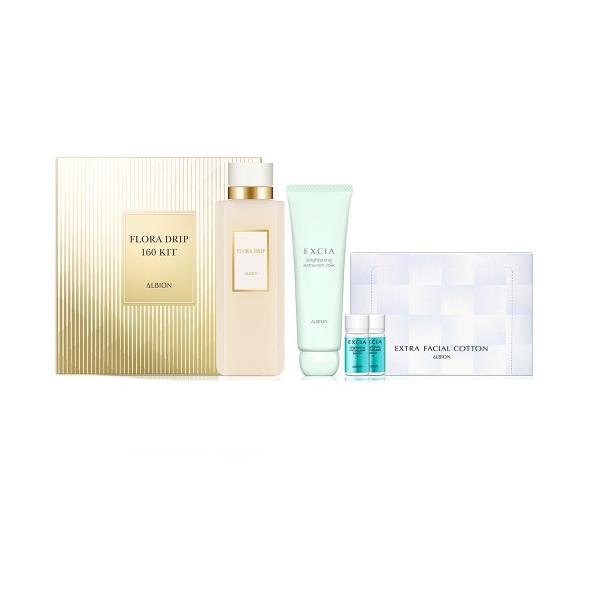 [Release date: January 18, 2026]セット内容アルビオン フローラドリップ ｓ 〈化粧液〉　160ml（現品）エクシア ブライトニング エクストラリッチミルク 〈美白乳液〉 医薬部外品　50gエクシア ブライトニ...