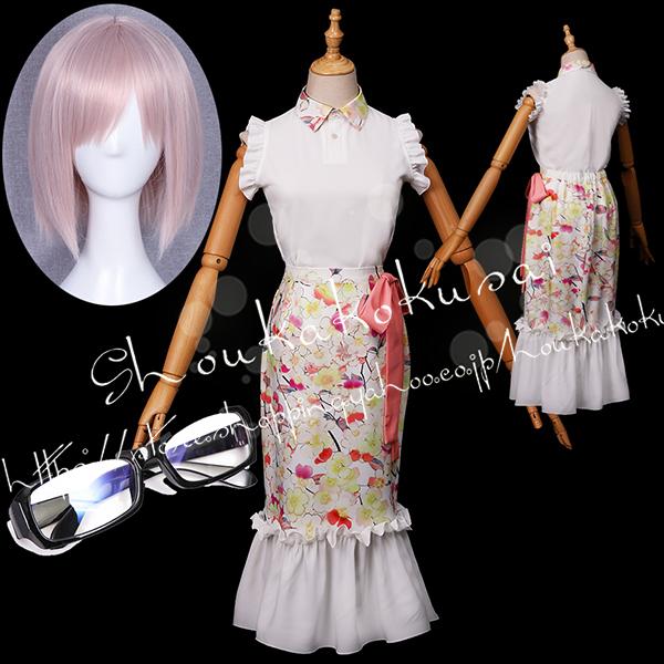 Fate/Grand Order 風 FGO マシュ・キリエライト 冬祭 日常服 コスプレ衣装 ウィッグ cosplay ハロウィン 撮影 祭り
