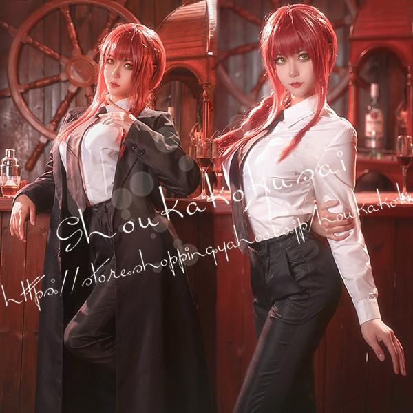 チェンソーマン風マキマ レゼ 悪魔 コスプレ衣装 ウィッグ cos靴 チェンソーマン風マキマ レゼ 悪魔 コスプレ衣装 ウィッグ cos靴