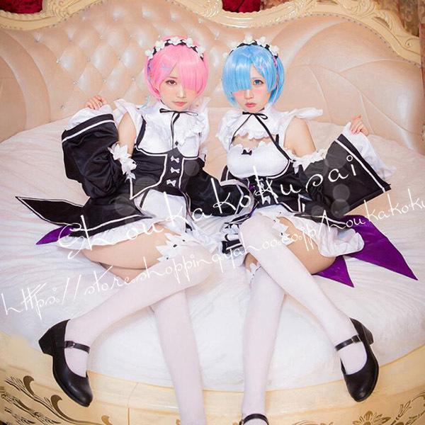 Re:ゼロから始める異世界生活風メイド服 リゼロ レム ラム Re:ゼロから始める異世界生活風メイド服 リゼロ レム ラム