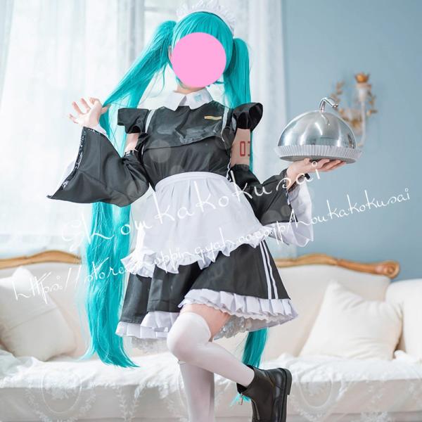 初音ミク VOCALOID はつね ミク メイド服 miku コスプレ衣装