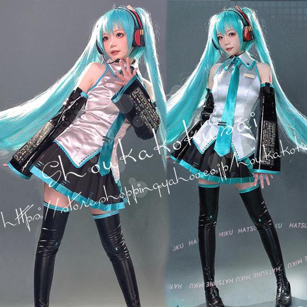 VOCALOID ボーカロイドシリーズ 風 初音ミク コスプレ衣装ウィッグcos靴 変装 仮装 コスチューム 撮影 祭り