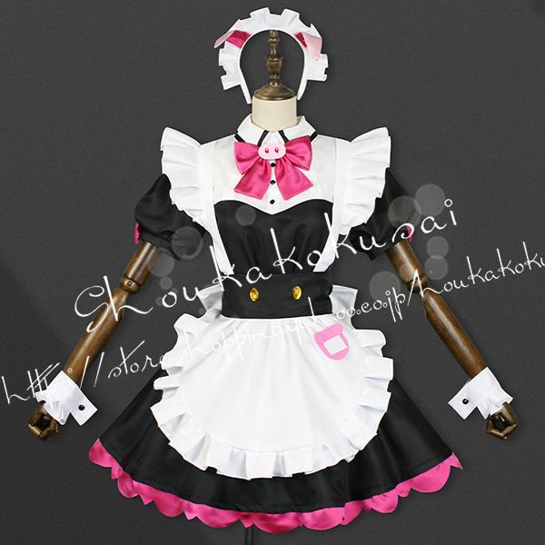 アキバ冥途戦争風万年 嵐子 和平なごみ コスプレ衣装 ウィッグcosplay 変装 仮装 ハロウィン イベント 撮影 祭り