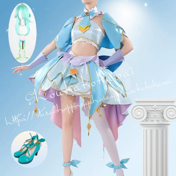 名探偵プリキュア 帆羽くれあ キュアエクレール Cure Eclair コスプレ衣装 イベント コスチューム 変装活動 仮装 学園祭 撮影 祭り クリスマス ハロウィン