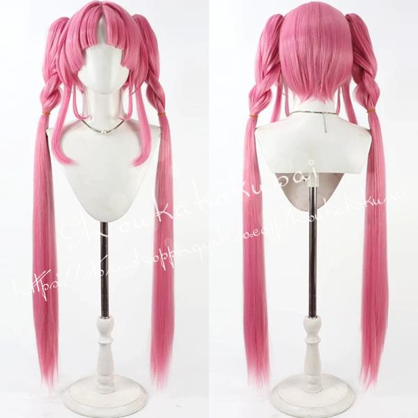 名探偵プリキュア 小林みくる Cure Mystique キュアミスティック コスプレ ウィッグ コスチューム用小物 耐熱 かつら 日常 変装 仮装 学園祭 撮影