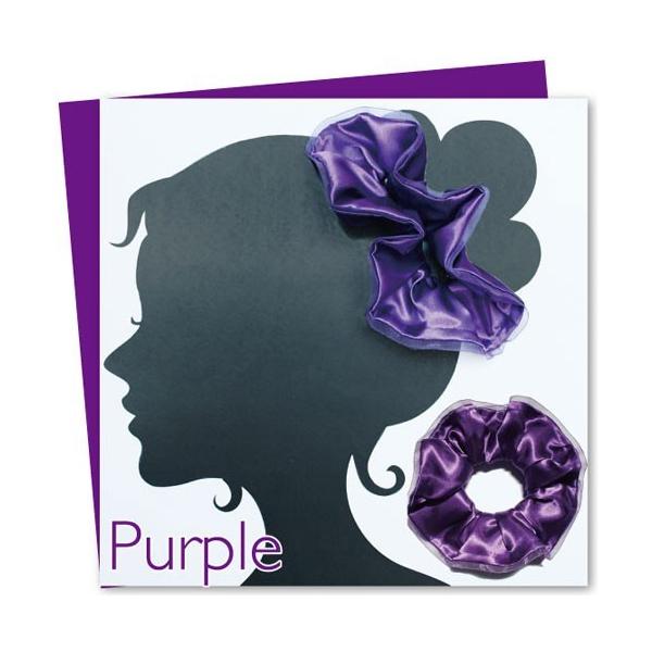 紫purpleサテン生地シュシュ Pu1806s Pu1806s Shoushou500 通販 Yahoo ショッピング