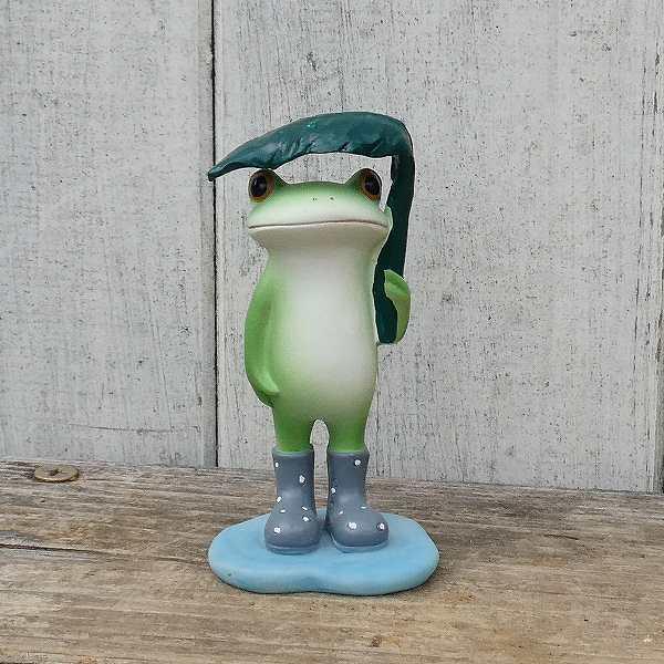 葉っぱを傘にするカエル 高さ7 5cm コポー Copeau 置物 カエル オブジェ 2402 お花処 昌山園 通販 Yahoo ショッピング