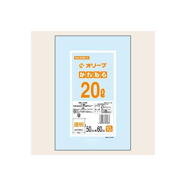 20Lゴミ袋 業務用 安い 【0.025mm厚 20L （透明）】500x600cm 10