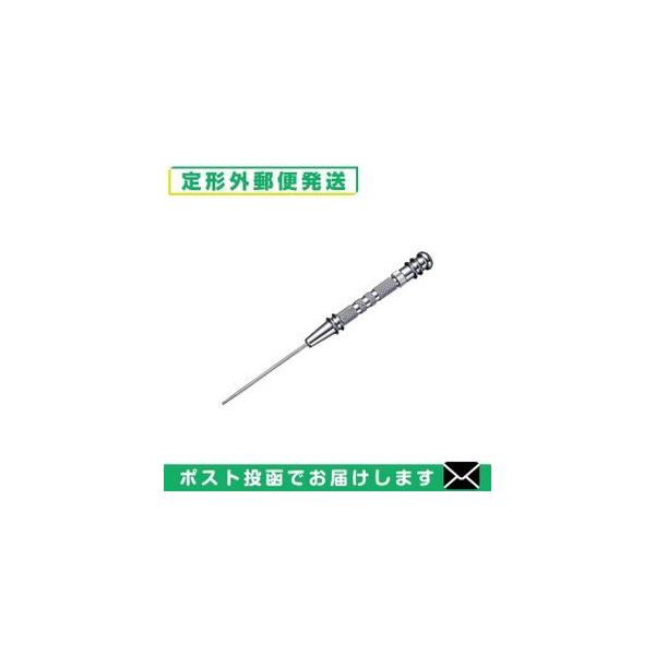 柔らかな刺激です。中はバネになっていて皮膚に押し付けると針先が内側に引っ込む構造です。