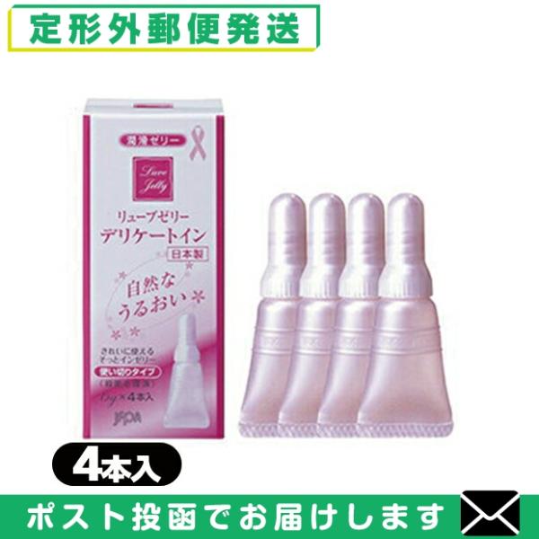 他サイト： 潤滑ゼリー リューブゼリーデリケートイン (6g)x4本(使い切りタイプ)+レビューで選べるおまけ付 「メール便定形外送料無料」「当日出荷」の商品画像