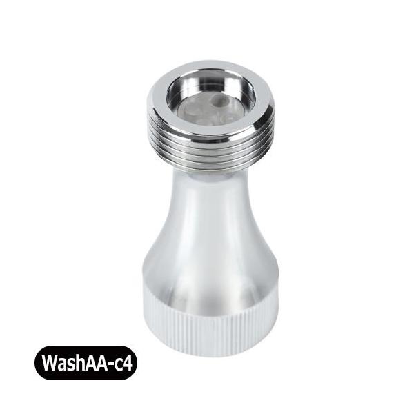 ●WashAAは全自動洗濯機と給水ホースの間に取り付けるマイクロファインバブル発生装置です。取り付けは工具不要で簡単。全自動洗濯機の給水口のネジ径は共通で、給水口がねじ込み式(G3/4)タイプに対応しています。ほとんどの全自動洗濯機に取り付...
