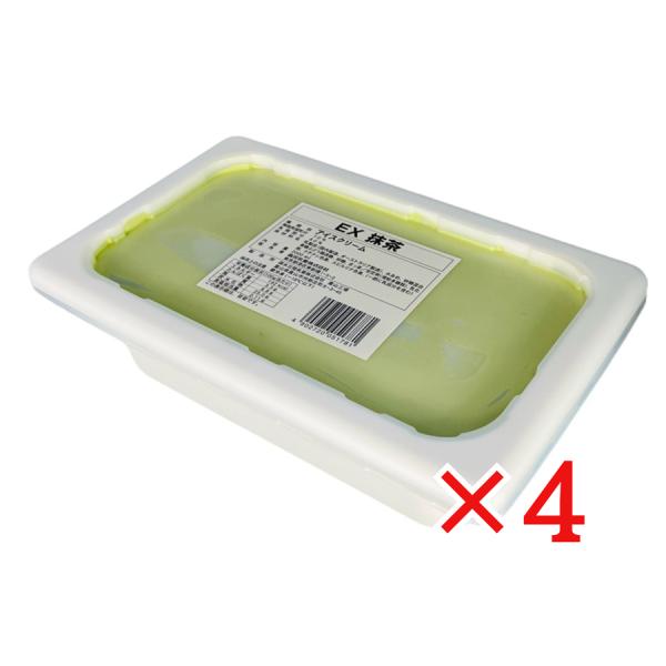 森永乳業 エクセレント 抹茶アイス 2000ml×4個 冷凍 業務用 アイス