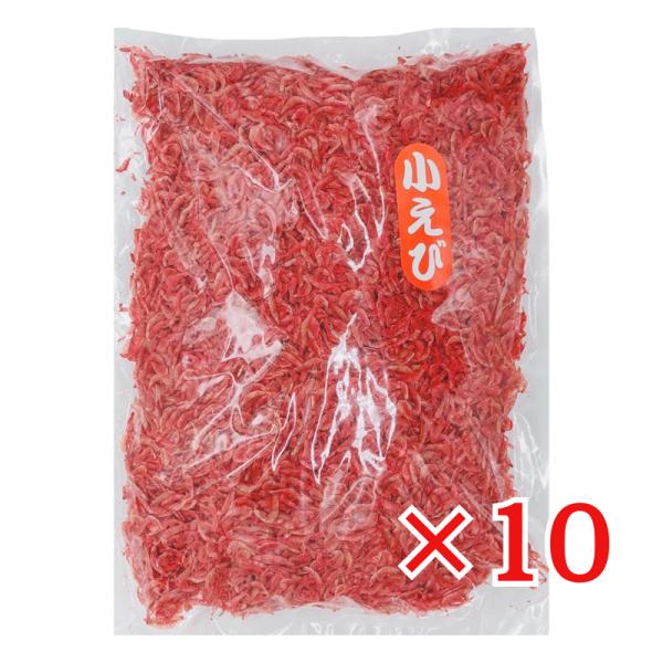 お好み焼き、焼きそば等の各種炒めもの、小えび餅など様々な料理にお役立てください。■品名：小えび■お届け内容：５００ｇ×１０袋■原料原産国：ベトナム■原材料名：小えび、塩、着色料（赤102）■加工者：有限会社ヤマセン 山崎商店　（静岡市清水区蒲原）