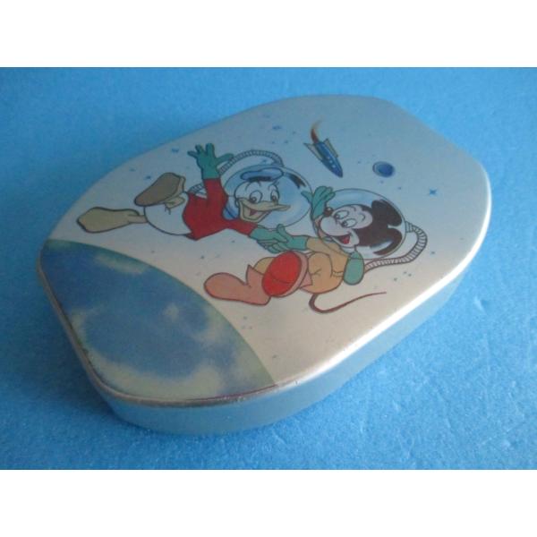 昭和レトロ　ミッキー＆ドナルドダック　アルミ製お弁当箱【中古品】