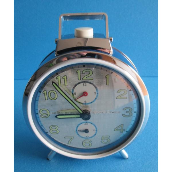 セイコー 目覚まし時計 コロナ 青色【中古品】SEIKO CORONA : 昭和