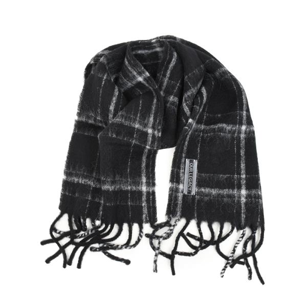 OUR LEGACY アワーレガシー チェックウールマフラー ESTATE SCARF イタリア正規品 A4248EBF アルパカ ウール ロゴ ストール新品 ギフト プレゼント 並行輸入品