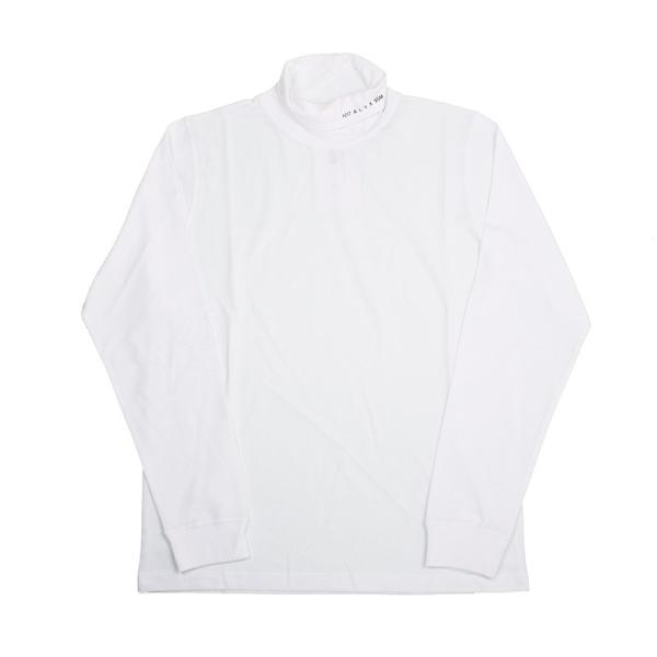 1017 ALYX 9SM アリクス ロールネックホワイト長袖Tシャツ イタリア正規品 AVUTS0021FA01 新品　爆買