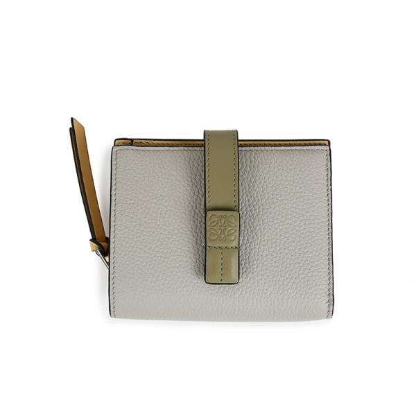 【美品】LOEWE ロエベ トライフォールド　コンパクトジップ　二つ折り財布 LOEWE - LOEWE 財布 二つ折り コンパクト ジップ ウォレットの