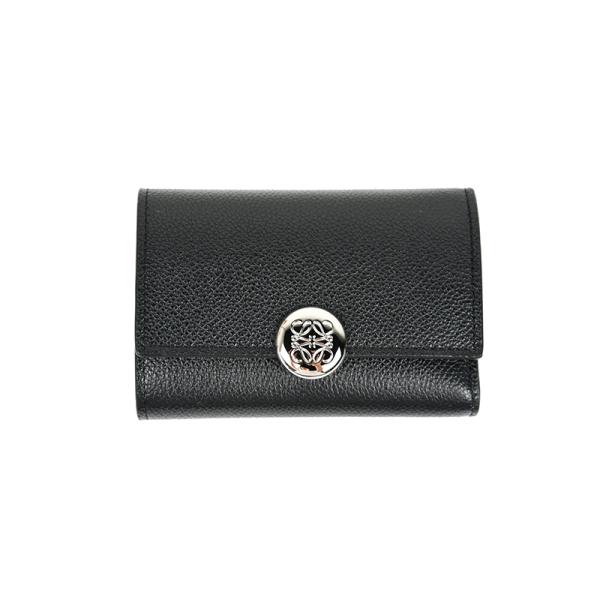LOEWE ロエベ ぺブル バーティカル ウォレット スモール 三つ折り財布 イタリア正規品 CANBS33X03 1100 新品 並行輸入品