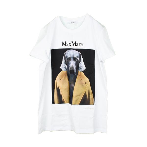 Max Mara マックスマーラ CIPRIA 014 ホワイト半袖Tシャツ Max Mara マックスマーラ CIPRIA 014 ホワイト半袖Tシャツ